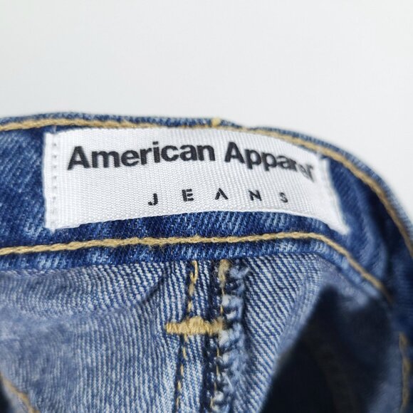 American Apparel Denim Button Front Skirt - Picture 3 of 7